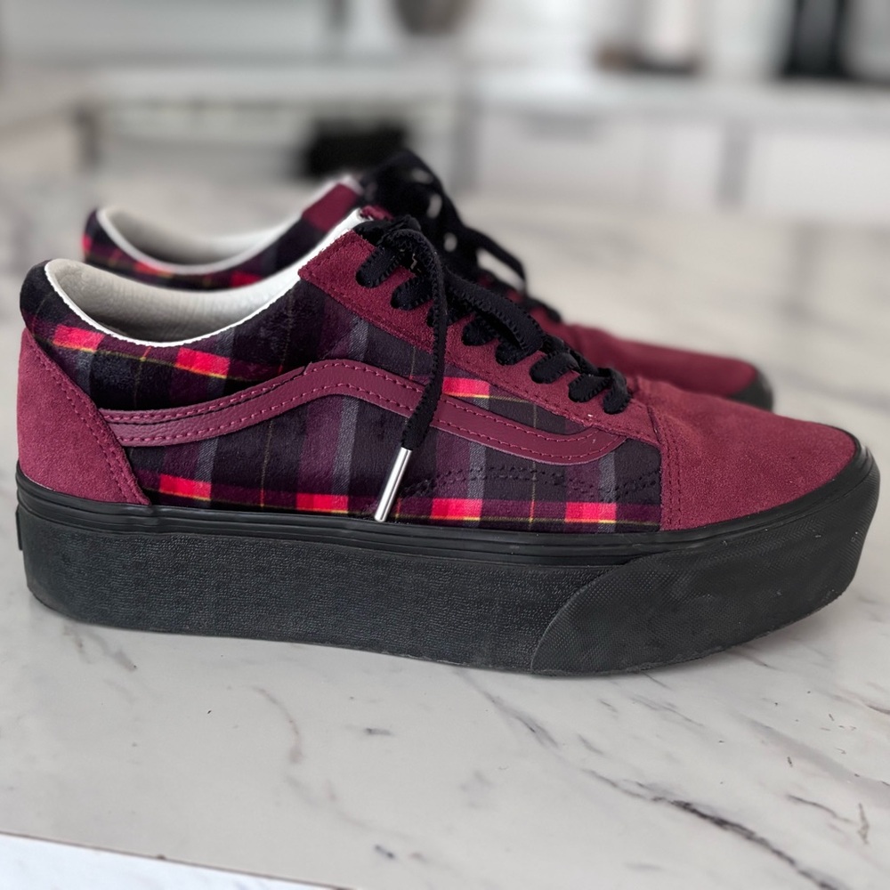 Vans Old Skool Stackform 'Velvet Plaid' unisex